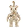 9ct Yellow Gold Multi Gemstone Teddy Bear Pendant