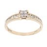 9ct Yellow Gold 0.33ct Diamond Cluster Ring