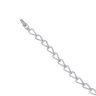 Silver Cubic Zirconia Loop 6.5" Bracelet by Icesia