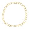 9ct Yellow Gold Figaro Bracelet 7.5"