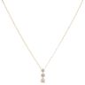 14ct Yellow Gold 1.35ct Brilliant Cut Diamond Trilogy Pendant And Chain 18"