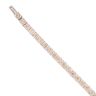 9ct White Gold 7.00ct Brilliant Cut Tinted Diamond Tennis Bracelet 7"