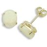 18 Carat Yellow Gold Opal-2.04ct Stud Earrings