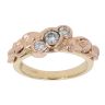 9ct Yellow And Rose Gold 0.30ct Diamond Trilogy Windsor Clogau Ring