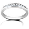 9 Carat White Gold 10pts Channel Set Half Eternity Ring