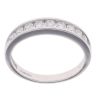 18ct White Gold 0.50ct Brilliant Cut Diamond Half Eternity Ring