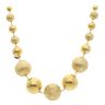 14ct Yellow Gold Patterned Graduated Bead Fancy Chain 24"