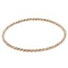 9ct Yellow, White And Rose Gold Twist Bangle