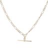 9ct Yellow Gold Figaro T-Bar Chain 22"