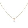 18ct Yellow Gold 0.25ct Brilliant Cut Diamond Solitaire Pendant And Chain 16"