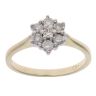 9ct Yellow Gold 0.50ct Brilliant Cut Diamond Cluster Ring