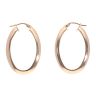 9ct Yellow Gold Oval Hoop Earrings