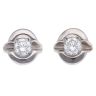 18ct White Gold 0.25ct Brilliant Cut Diamond Solitaire Stud Earrings