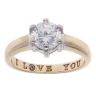 9ct Yellow Gold Cubic Zirconia Solitaire Ring
