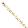14ct Yellow Gold Nugget Bracelet 7"