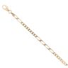 14ct Yellow Gold Figaro Bracelet 8.5"