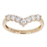 9ct Yellow Gold 0.52cts Diamond Wishbone Ring by Anya Belle