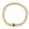 14ct Yellow Gold Monaco Classic Flex Lock Curb Bracelet 7"