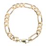 9ct Yellow Gold Figaro Bracelet 8.5"