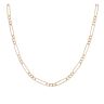 9ct Yellow Gold Figaro Chain 24"
