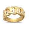 9ct Yellow Gold Interwoven Curb Linked Ring