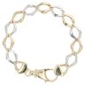 9ct Yellow and White Gold Fancy Bracelet 8"