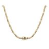 14ct Yellow Gold Monaco Spin Plain Lock Twist Chain 26"