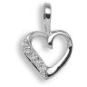9 Carat White Gold 0.025pts Diamond Pendant