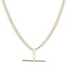 9ct Yellow Gold Curb T-Bar Chain 18"