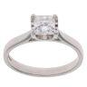 Platinum 0.70ct Princess Cut Diamond Solitaire Ring