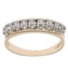 9ct Yellow Gold Cubic Zirconia Half Eternity Ring