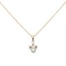 14ct Yellow Gold 1.20ct Brilliant Cut Diamond Pendant And Chain 18"