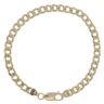 9ct Yellow Gold Curb Bracelet 7"