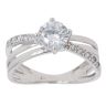 9ct White Gold Cubic Zirconia Ring