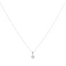 18ct White Gold 0.50ct Brilliant Cut Diamond Solitaire Pendant And Chain 18"