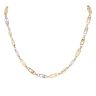 14ct Yellow And White Gold Elephant Chain 24"