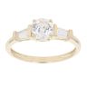 14ct Yellow Gold Cubic Zirconia Ring