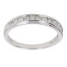 9ct White Gold 0.25ct Brilliant Cut Diamond Half Eternity Ring