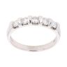9ct White Gold 0.50ct Brilliant Cut Diamond Five Stone Ring