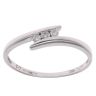 9ct White Gold 0.10ct Diamond Trilogy Ring