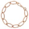 9ct Rose Gold Curb Bracelet 7.5"
