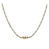14ct Yellow And White Gold Monaco Spin Plain Lock Twist Chain 20"