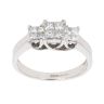 18ct White Gold 0.65ct Princess Cut Diamond Cluster Ring