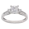 14ct White Gold 1.40ct Princess Cut Diamond Solitaire Ring