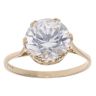 9ct Yellow Gold Cubic Zirconia Solitaire Ring
