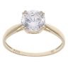 9ct Yellow Gold Cubic Zirconia Single Stone Ring