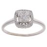 9ct White Gold 0.33ct Brilliant Cut Diamond Cluster Ring