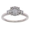 18ct White Gold 0.50ct Diamond Cluster Ring
