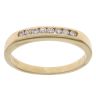 14ct Yellow Gold 0.15ct Diamond Half Eternity Ring