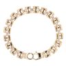 9ct Yellow And White Gold Fancy Bracelet 7"
